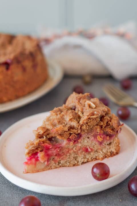 Stachelbeerkuchen Rezept: Vegan mit Streuseln