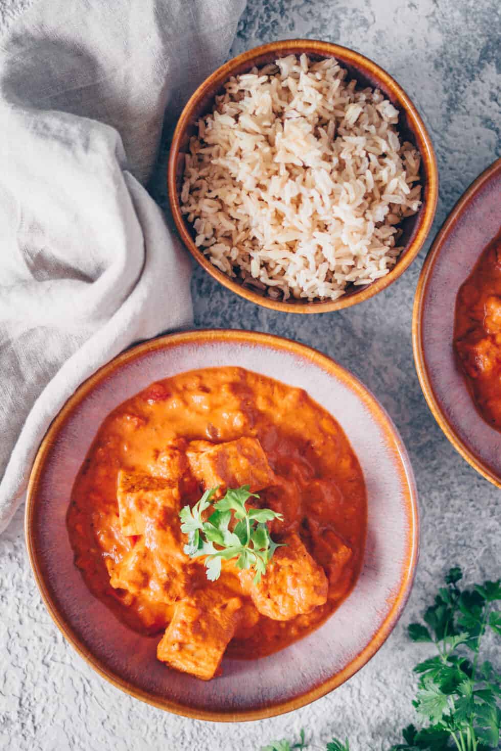 Madras Curry mit Tofu mit Tofu