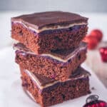 Vegane Brownie Dominosteine mit Marzipan