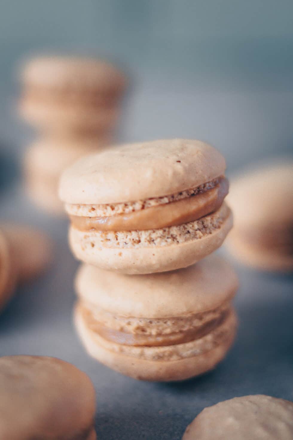 Vegane Macarons mit Kaffee &amp; weißer Ganache