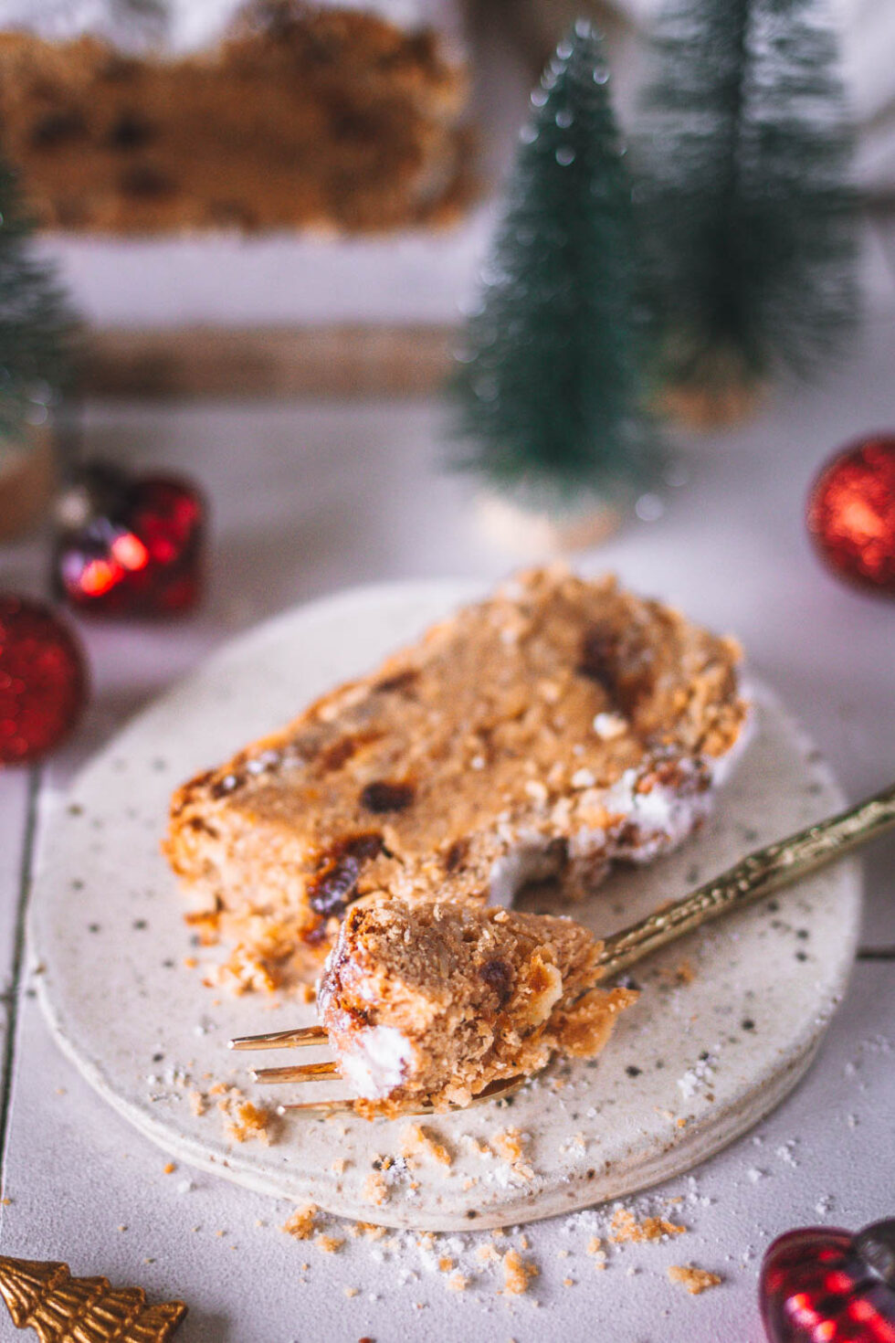 Veganer Stollen ohne Rosinen